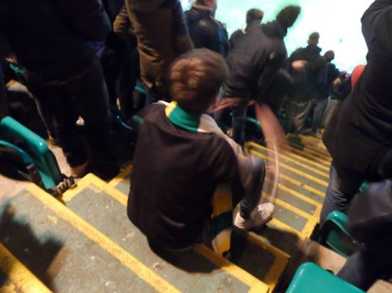 This lad (the one who dragged me down) was still on the floor post celebrations watching nervously as Shaqiri was about to take that last minute freekick.